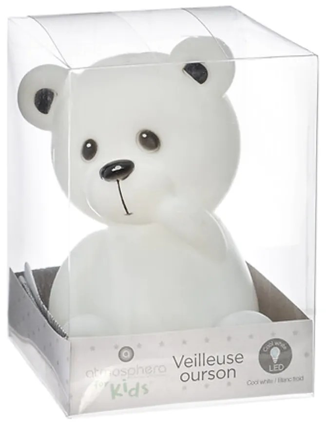 LED gyerek éjjeli fény TEDDY 10x13,5 cm - több színben Termék színe: Fehér