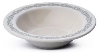 24 részes porcelán étkészlet, fehér/zöld