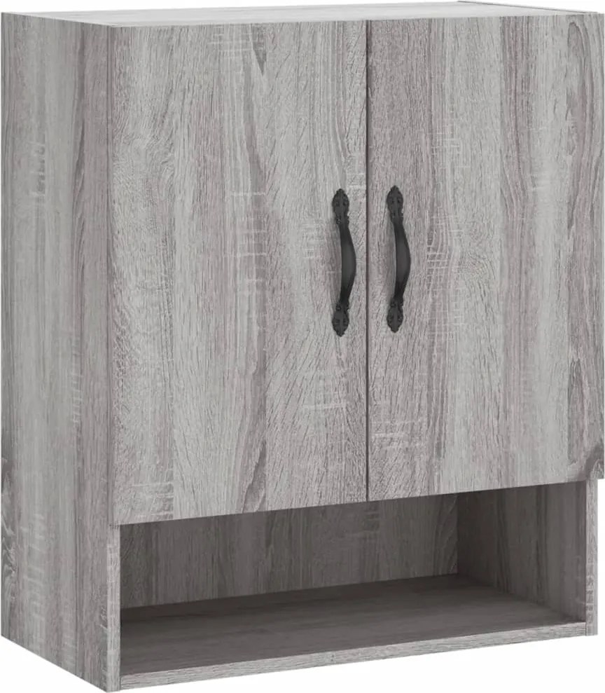 vidaXL szürke sonoma színű szerelt fa faliszekrény 60 x 31 x 70 cm