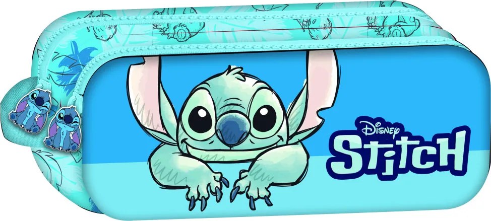 Disney Lilo és Stitch, A csillagkutya Smile 2 rekeszes tolltartó 23 cm
