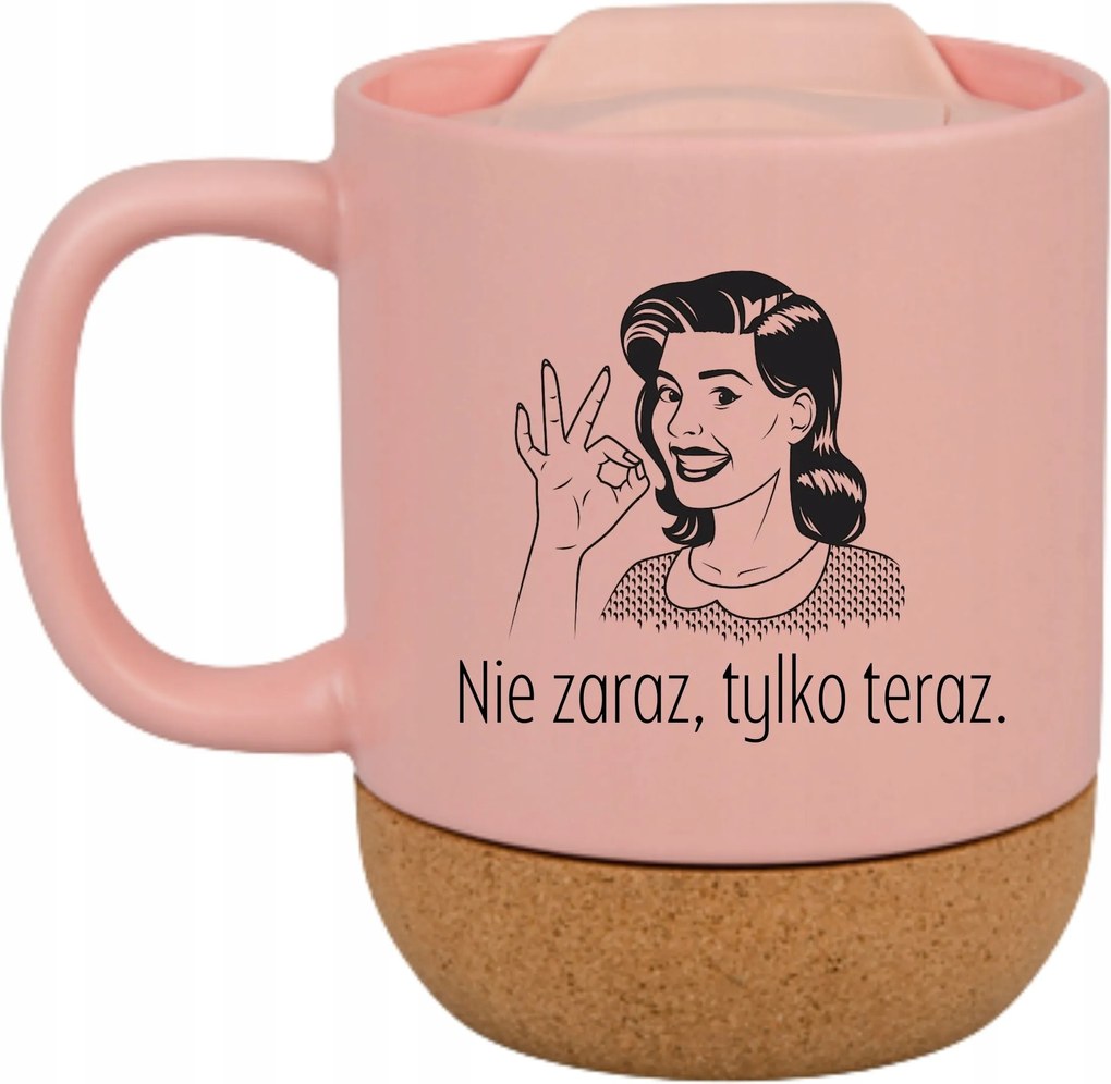 Bögre Rózsaszín Sláger Ajándék Vicces Anyák Napja Nem Azonnal, Csak Most.