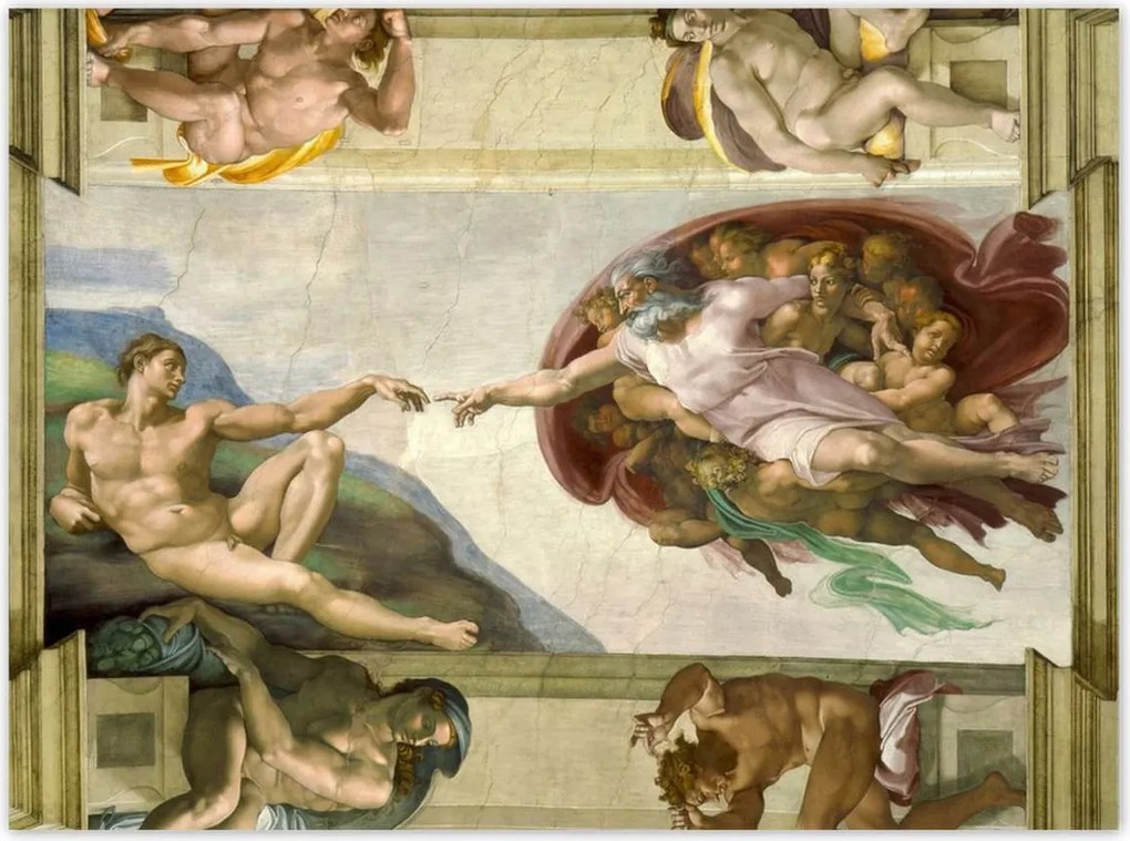 Poszterek 135x100 Ádám teremtése