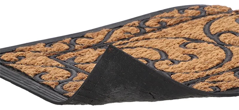 Kókuszrost és gumi lábtörlő, 120 x 40 cm