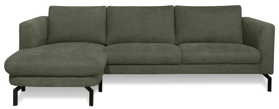 Sötétzöld sarokkanapé (bal oldali) Gomero – Scandic