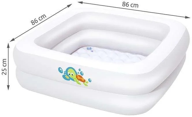 Felfújható medence 86x86x25cm BESTWAY 51116