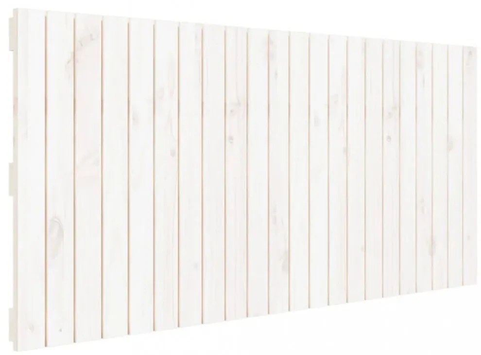 fehér tömör fenyőfa fali fejtámla 140x3x60 cm
