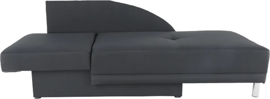 Kinyitható kanapé, szürke-fekete szövet, balos, LAUREL