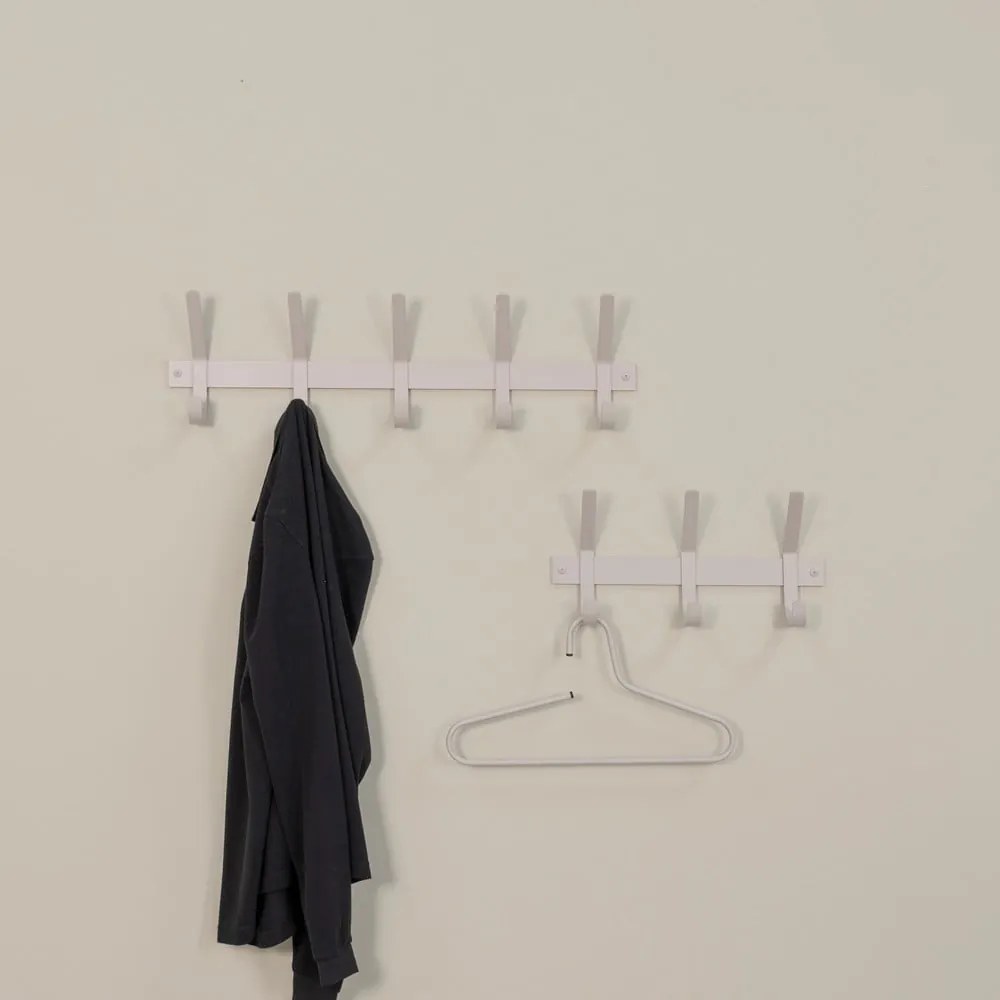 Szürkésbarna fém fali fogas 40 cm Dexter – Spinder Design