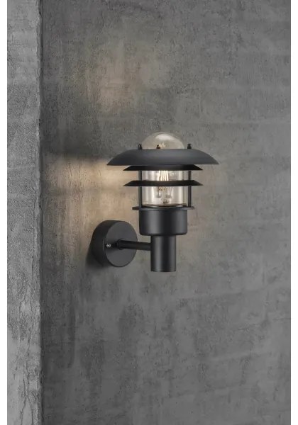 Nordlux - Kültéri fali lámpa LONSTRUP 1xE27/60W/230V IP44 fekete
