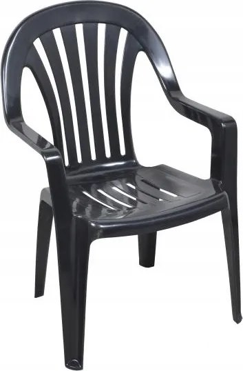 Rubin műanyag terasz kerti szék, grafit