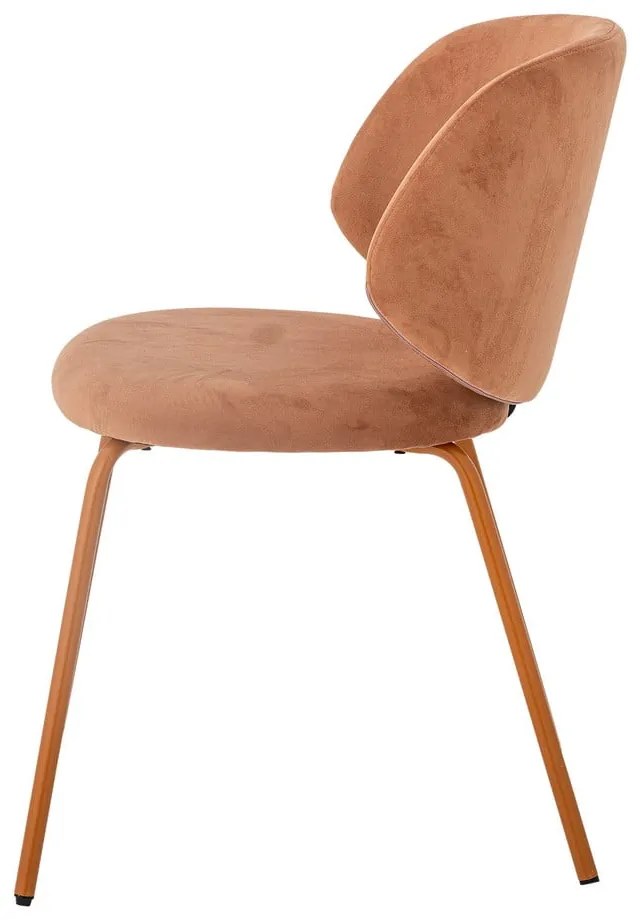 Narancssárga bársony étkezőszék szett 2 db-os Ponte – Bloomingville