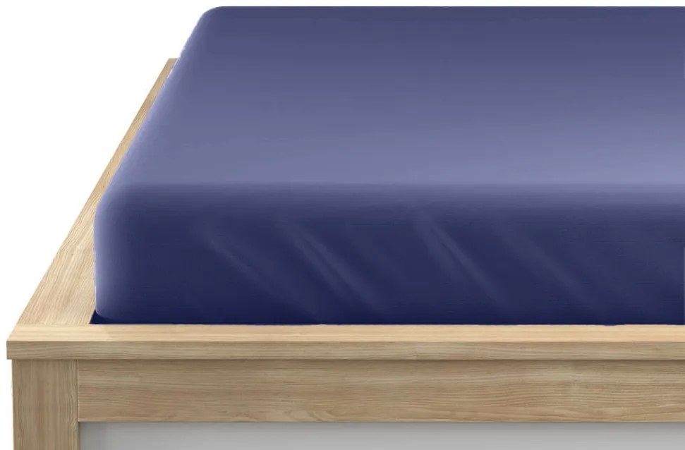 Jersey lepedő tengerészkék 90 x 200 cm