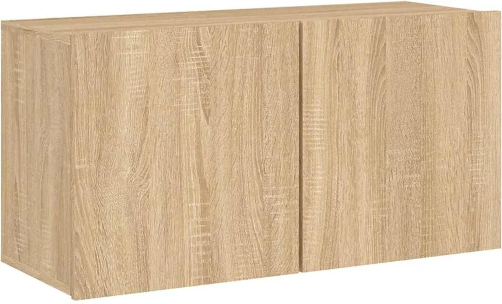 vidaXL sonoma tölgy színű falra szerelhető TV-szekrény 80 x 30 x 41 cm