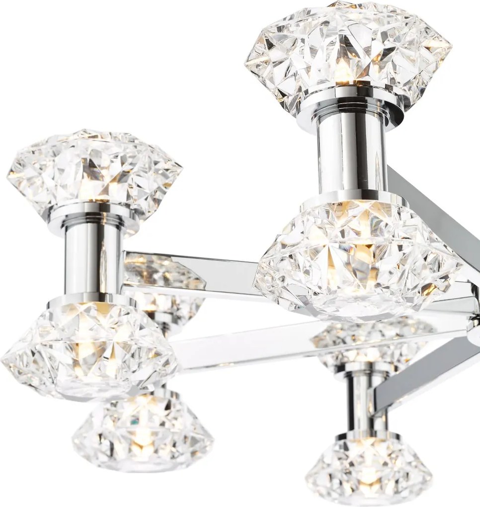 Dar Lighting glamour modern csillár tiana csiszolt króm dartia1650