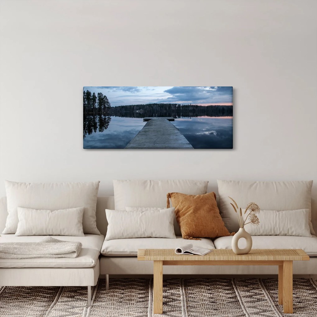 Kép - Móló a tón (120x50 cm)