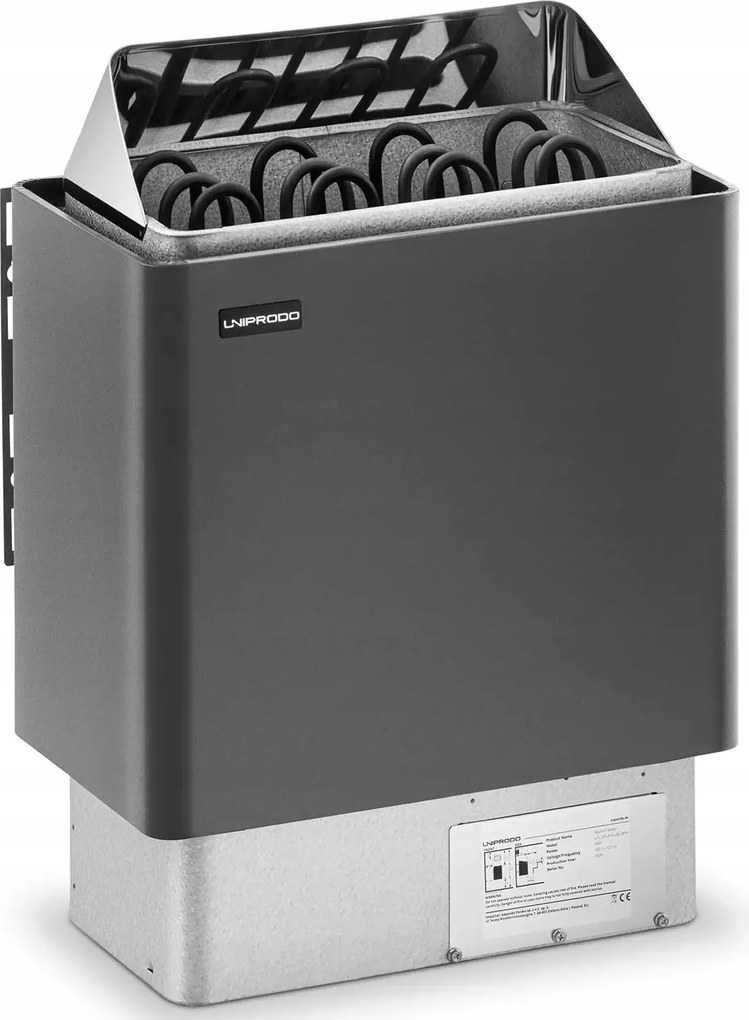 Elektromos szaunakályha 6kW Uniprodo UNI_SAUNA_G6.0KW 10250221