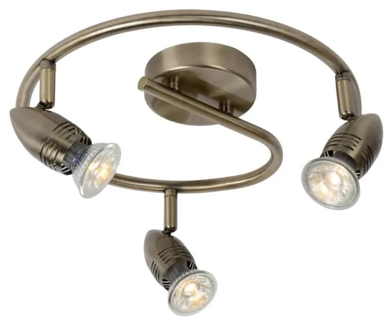 Lucide 13955/14/03 - LED spotlámpa CARO-LED 3xGU10/5W/230V bronz