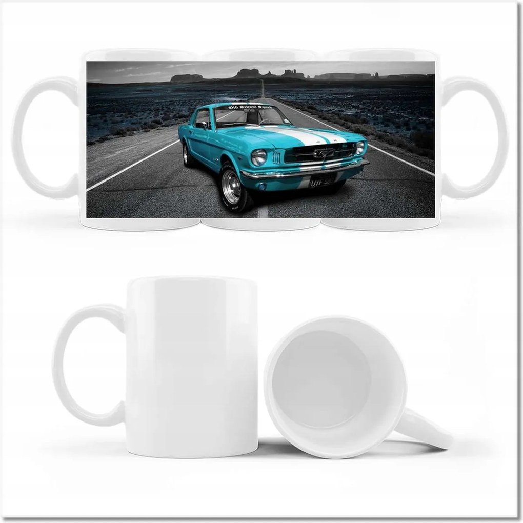Fotó bögre Kék Ford Mustang