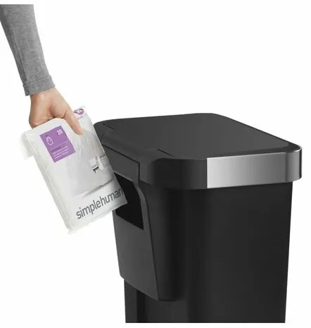 Simplehuman Pedálos szemetes 45 l, fekete