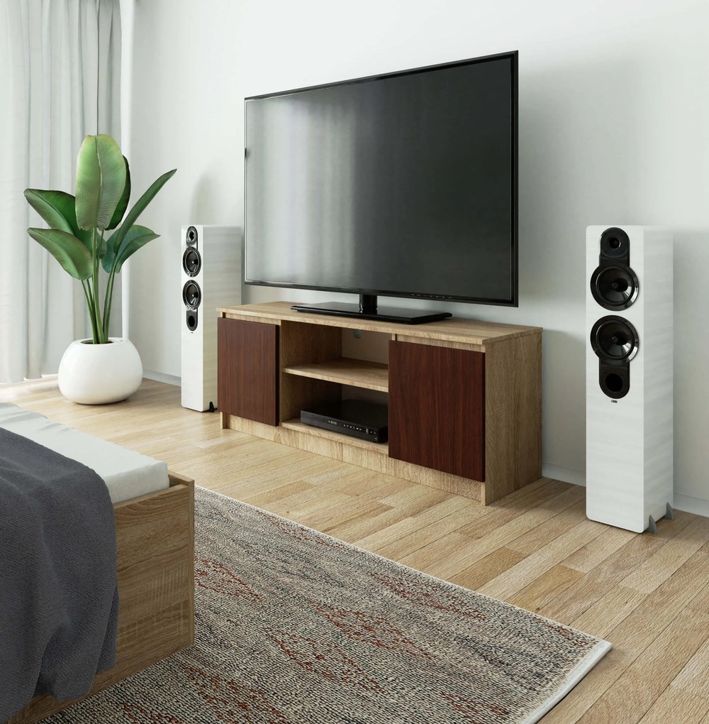 TV asztal Dariel  (szonoma tölgy + wenge). Akció -12%. 1069395