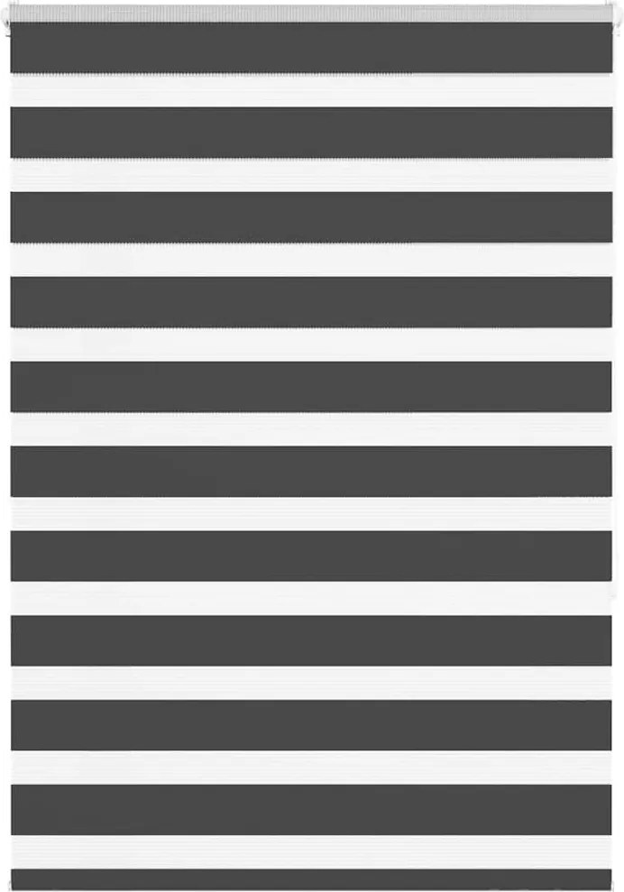 vidaXL zebrafüggönnyel fekete szövetszélesség 105,9 cm poliészter