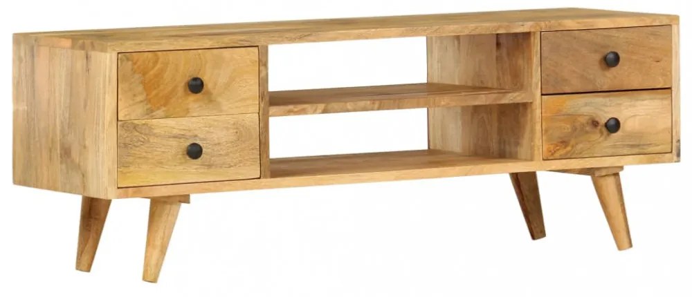 tömör mangófa TV-szekrény 110 x 35 x 40 cm