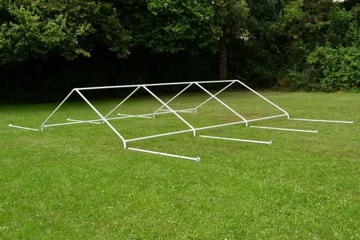 Univerzális partisátor 6×4 m PE 180 g/m² oldalfalak cipzár