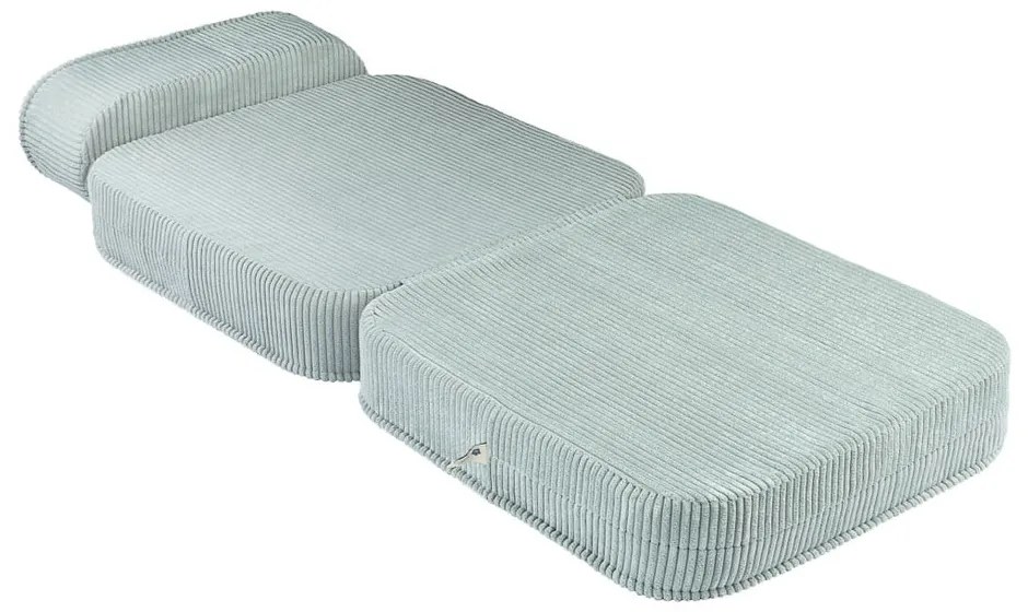 Mentazöld kordbársony gyerek fotel Flip – Wigiwama