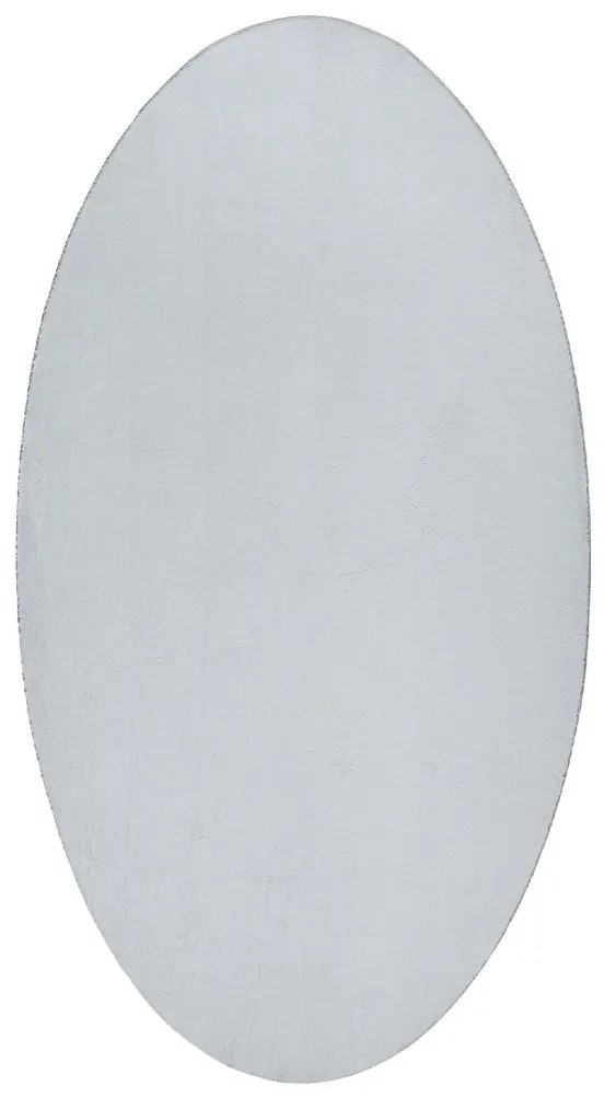 Szőnyegek Szürke Pamut 80 x 150 cm Területszőnyeg Ovális