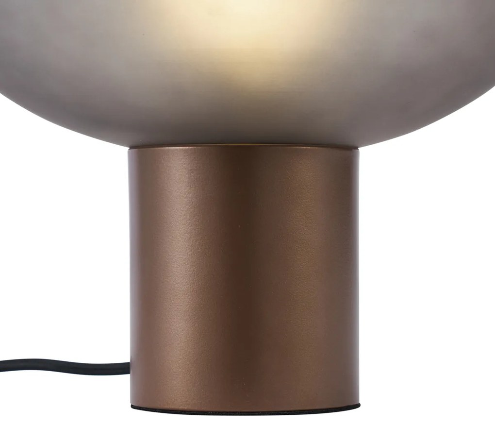 Design asztali lámpa bronz matt szürke üveggel - Umbrella