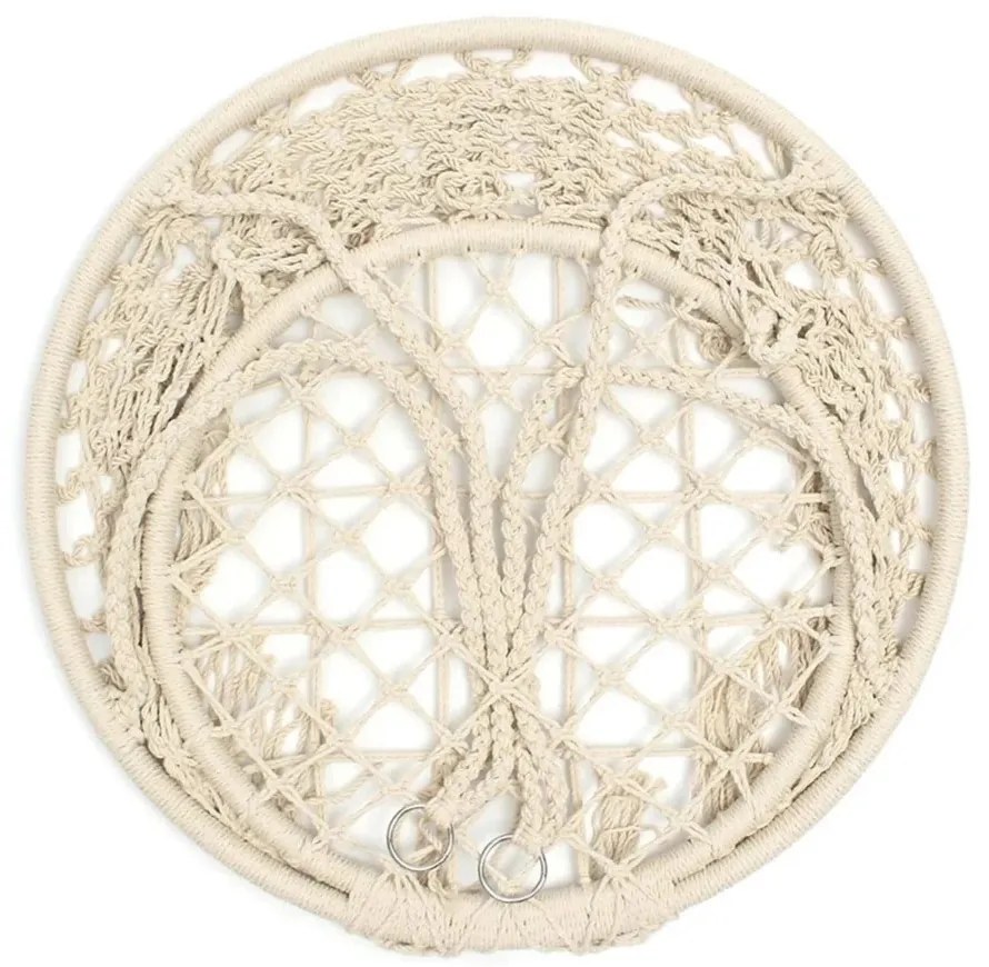 Bézs KOLUMBIA függőfotel fekete állvánnyal