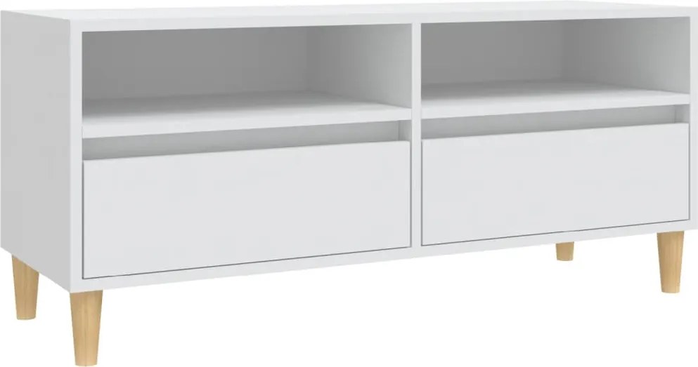 vidaXL fehér szerelt fa TV-szekrény 100x34,5x44,5 cm