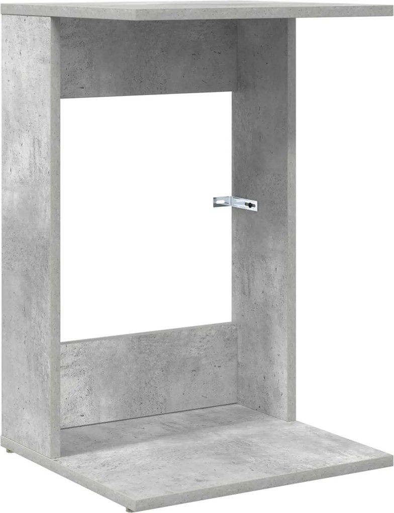 vidaXL Oldal asztal Beton Szürke 40 x 38 x 62,5 cm Faanyag