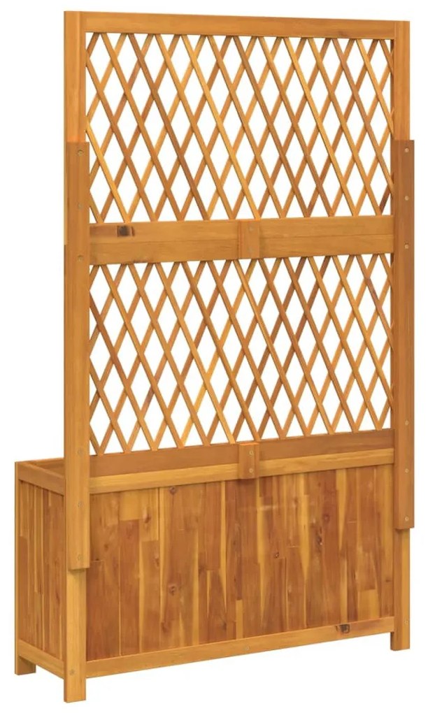 tömör akácfa rácsos ültetőláda 100 x 32 x 165 cm