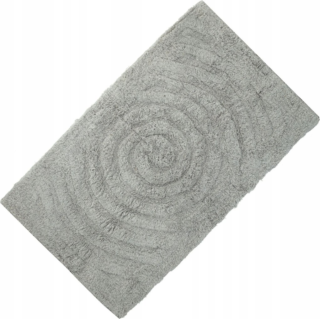 Fürdőszobaszőnyeg pamut 45x75 cm zöld puha nedvszívó mintás