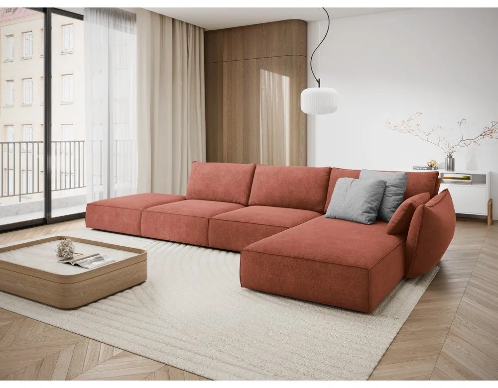 Piros sarokkanapé (jobb oldali) Vanda – Mazzini Sofas