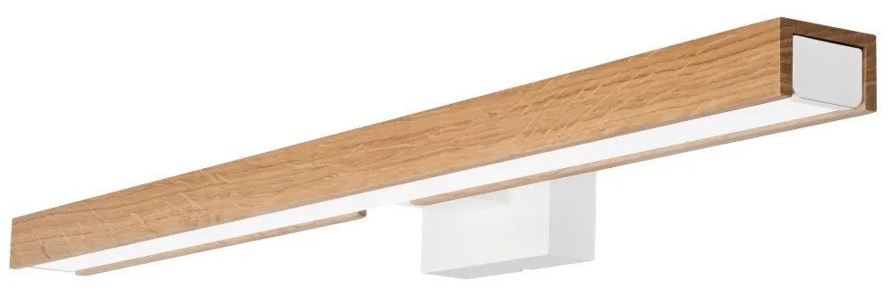 Brilagi-LED fürdőszobai tükörmegvilágítás WOODY MIRROR LED/12W/230V IP44 tölgy/fehér