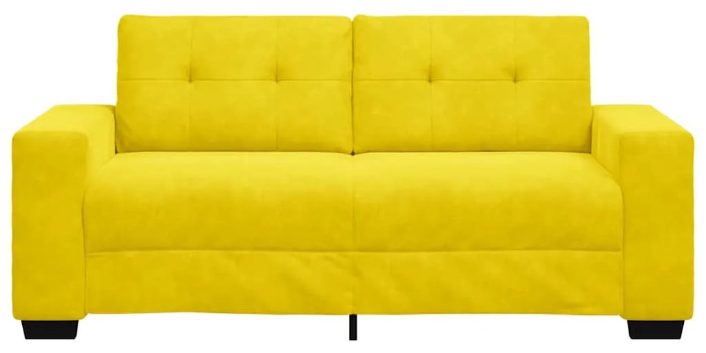 sárga bársony loveseat kanapé 140 cm