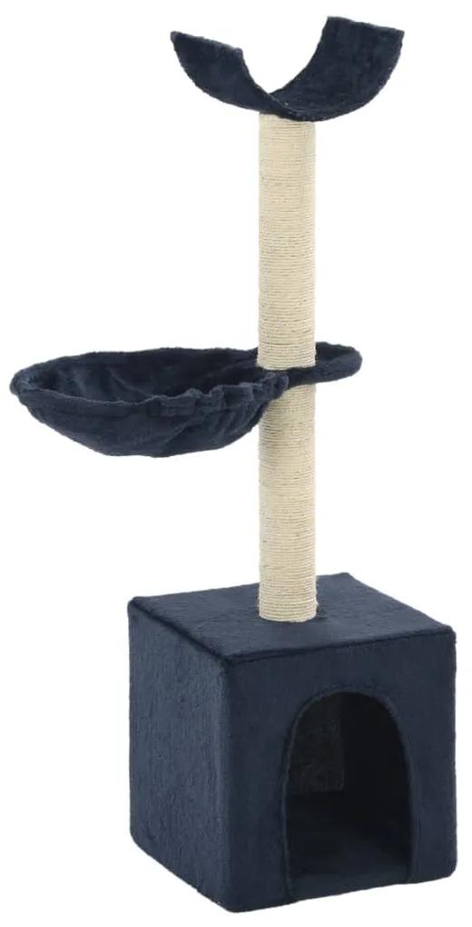 vidaXL kék macskabútor szizál kaparófákkal 105 cm