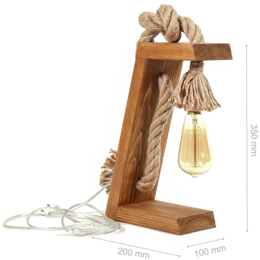 Natúr színű asztali lámpa (magasság 10 cm) – Opviq lights