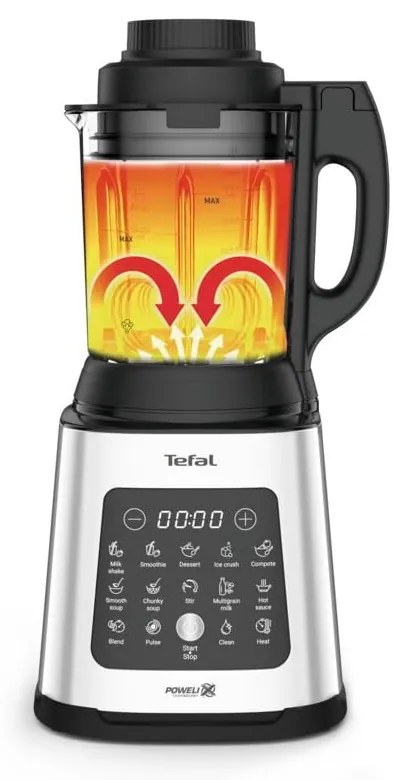 Ezüstszínű asztali mixer Perfectmix Cook BL83SD30 – Tefal