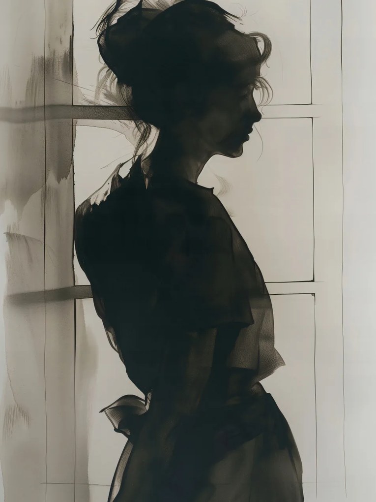 Poszter 75x100cm Félárnyék Vázlat