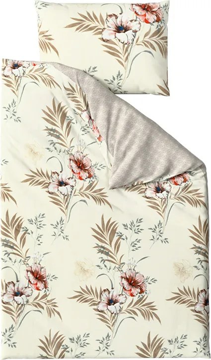 Kétoldalas ágynemű DUO SENSE SANDORA krémszínű + Párnahuzat 40x50 cm INGYENESEN Ágyneműhuzat mérete: 70 x 90 cm | 140 x 200 cm