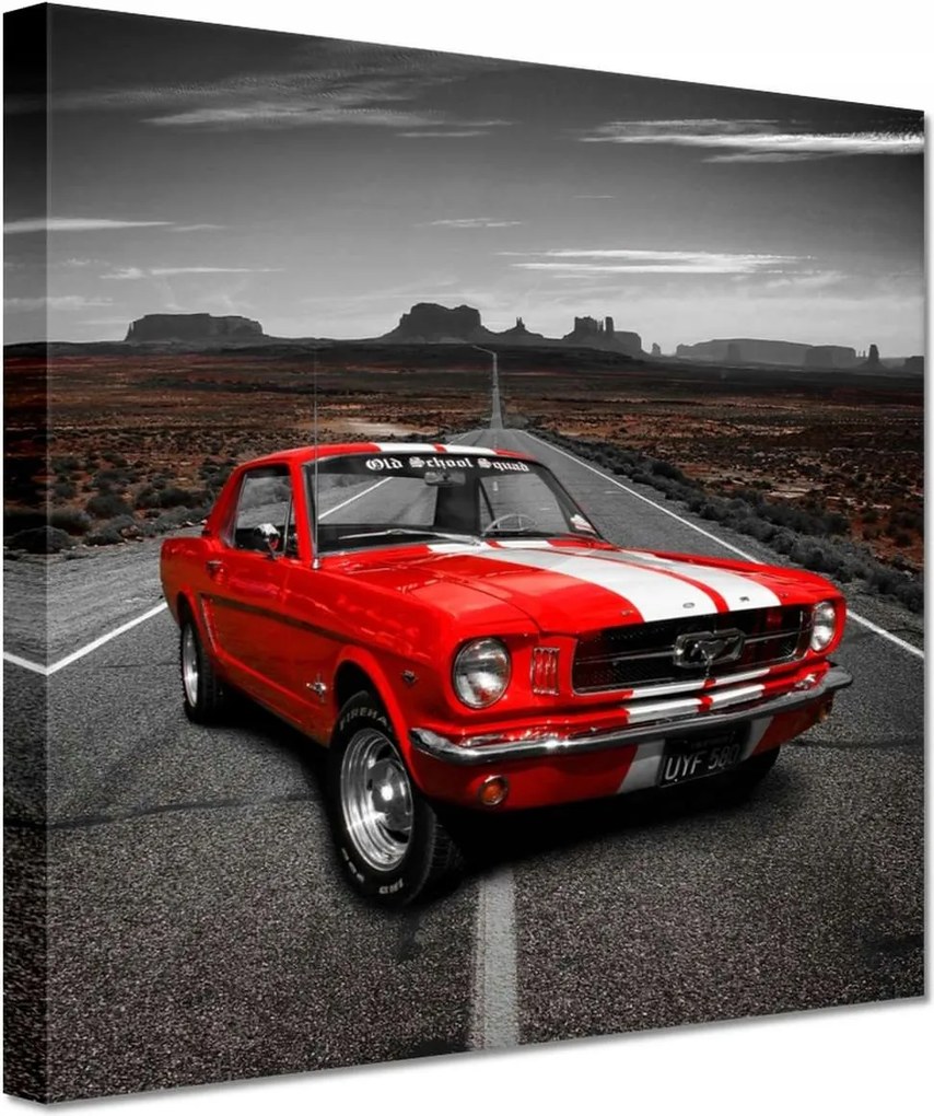 Vászonkép 20x20 Piros Ford Mustang