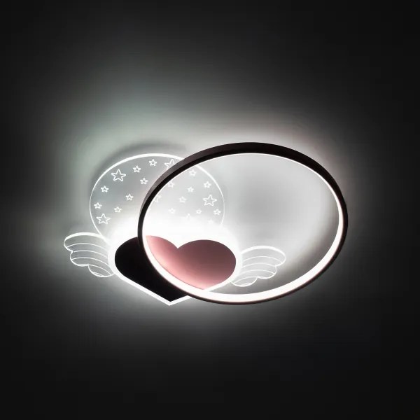 Brilagi - LED gyerekszobai mennyezeti lámpa LOVE LED/48W/230V 3000/4500/6000K rózsaszín