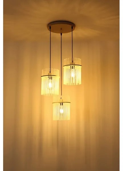 Globo 15698-3HRB - Kábeles csillár GORLEY 3xE27/60W/230V