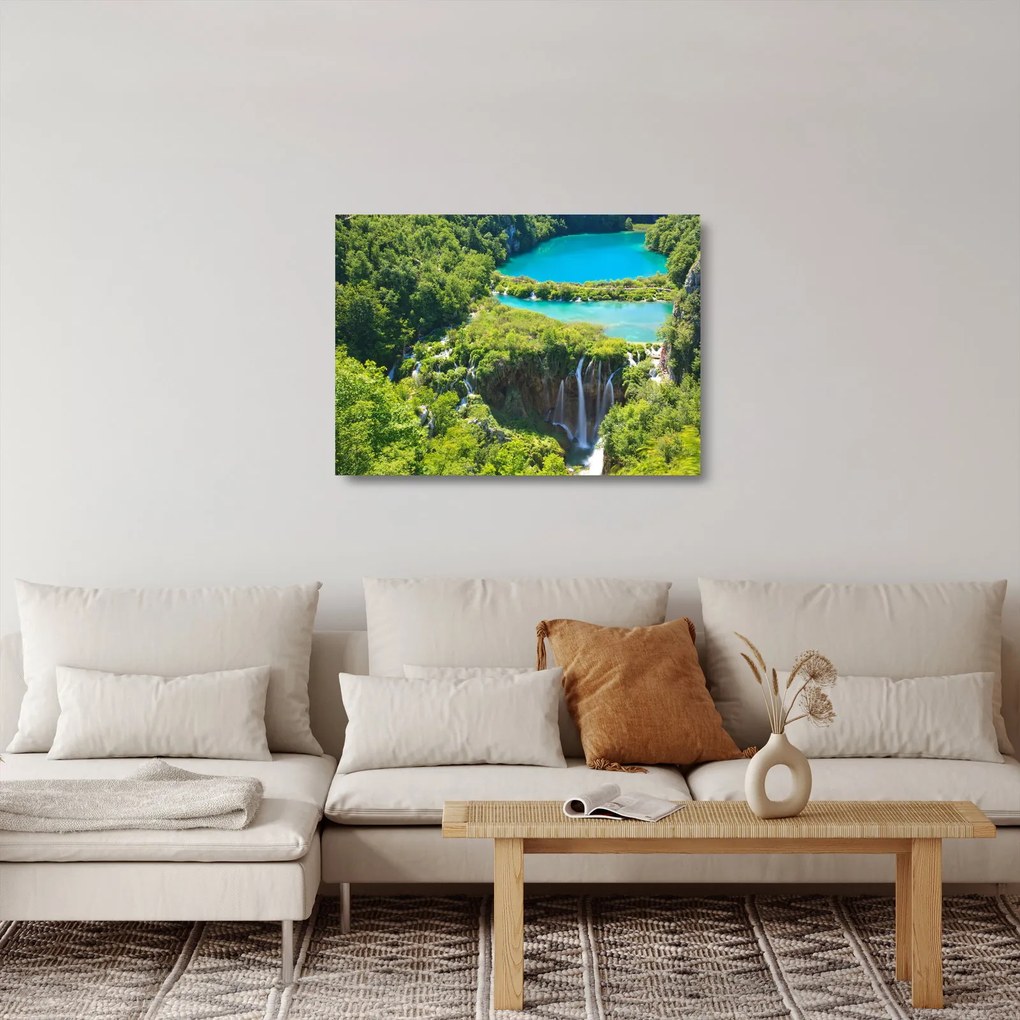 Üveg kép - Vízesések (70x50 cm)