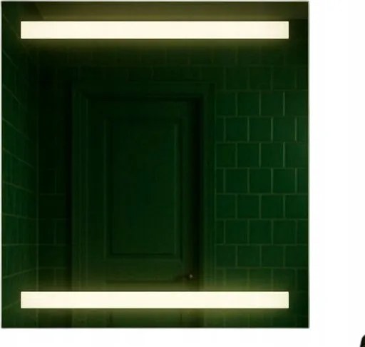 Tükör Modern Dekoratív Világító Led 90 x 70 cm Virgo