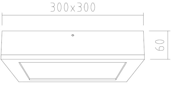 APLED - LED Mennyezeti lámpa QUADRA LED/24W/230V tölgy