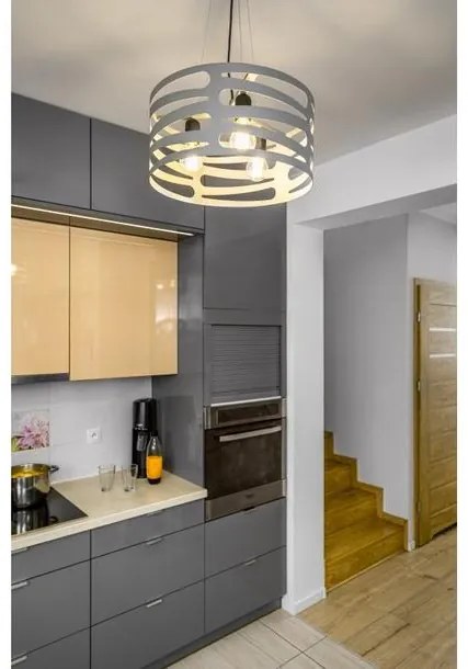 Lámpa Mennyezeti lámpatest MARISA,2584,AC220-240V,50/60Hz,3*E27,max.40W,IP20,Átmérő40cm,hármas,szürke